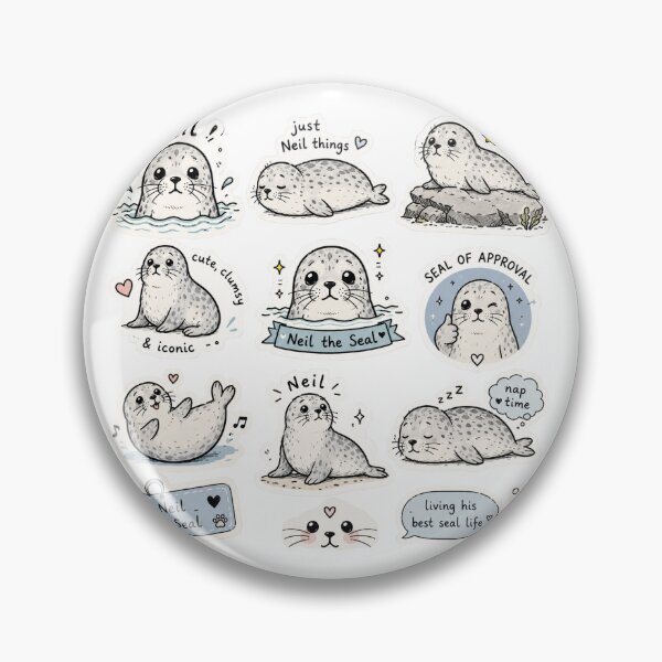 Item preview, Neil the Seal  designed and sold by P.L.U.T.O.
