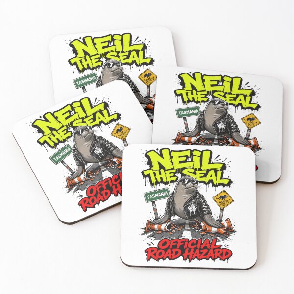 Item preview, Neil the Seal Official Road Hazard Tasmania Street Art Meme designed and sold by Uglyandcute.
