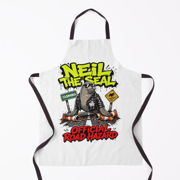 Item preview, Neil the Seal Official Road Hazard Tasmania Street Art Meme designed and sold by Uglyandcute.