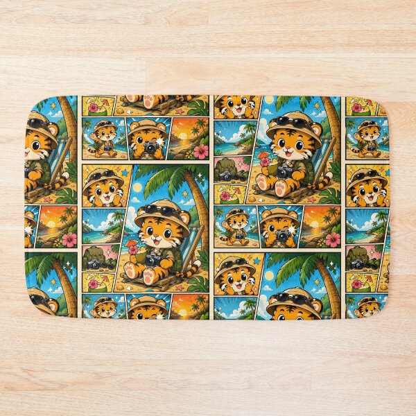 Item preview, Kawaii Tiger Safari Beach Vacation designed and sold by Magmashup.