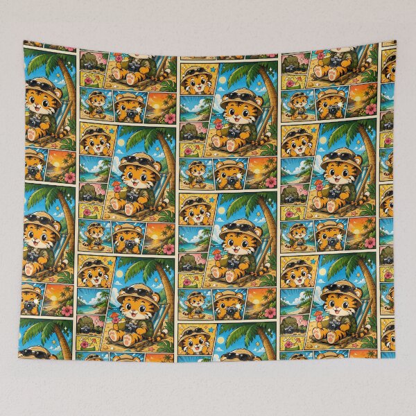 Item preview, Kawaii Tiger Safari Beach Vacation designed and sold by Gift Phrase Studio.