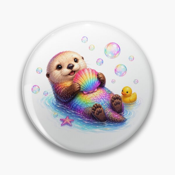 Item preview, Bubble Bliss Sea Otter designed and sold by QuirkNest Studio .