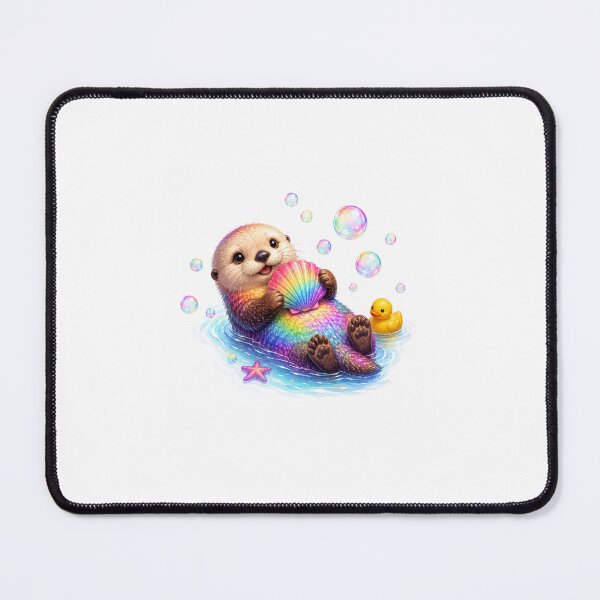 Item preview, Bubble Bliss Sea Otter designed and sold by QuirkNest Studio .