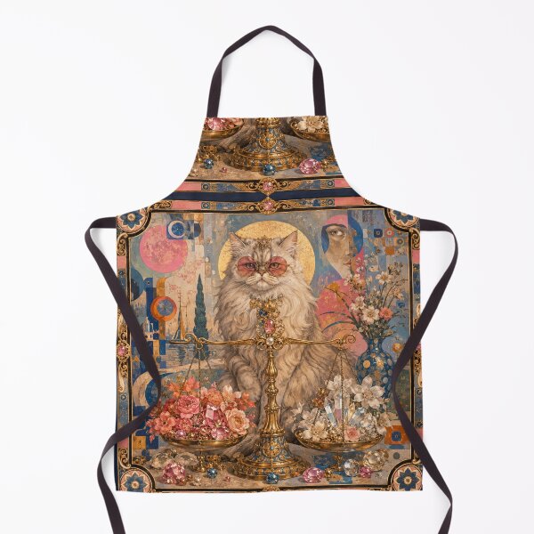 Item preview, The Libra Cat - Harmony of Flowers and Crystals designed and sold by Natalia-Vlad.
