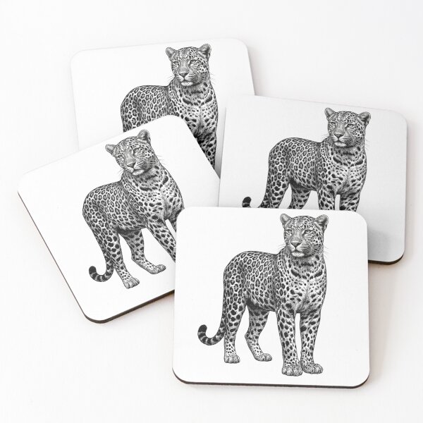 Item preview, Jaguar - Realistic Minimalistic Black and White designed and sold by Minimalisticaly.