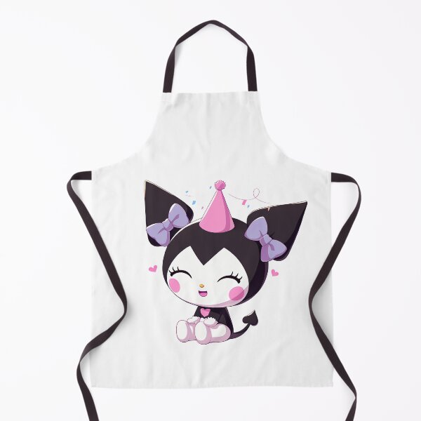 Item preview, Kuromi Fanart Celebrating Birthday with Pink Party Hat designed and sold by Lilith.3x313 Vault.