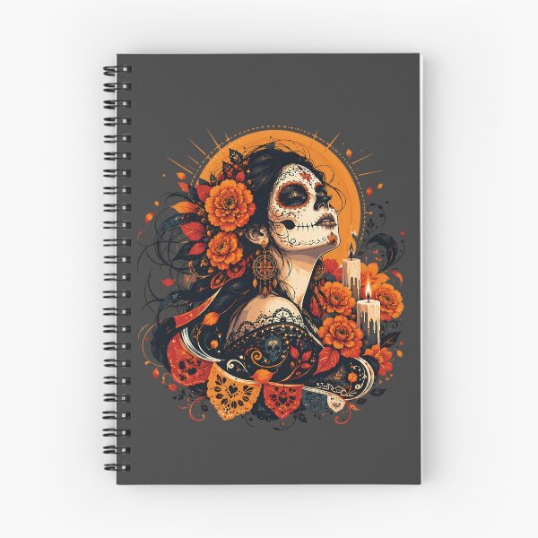 Item preview, Día de los Muertos Glowing Marigold Beauty designed and sold by MythicCotton.