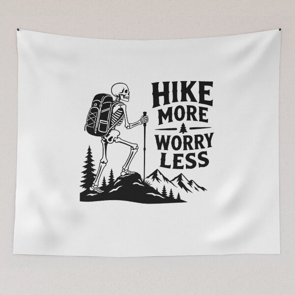 Item preview, Hike More Worry Less designed and sold by FreshPixelArt.