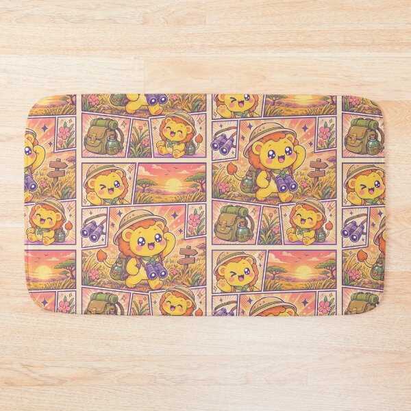 Item preview, Kawaii Lion Safari Sunset Adventure designed and sold by Gift Phrase Studio.