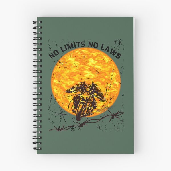 Item preview, No Limits No Laws Retro Motorcycle Rider designed and sold by AhmadAnnaPrints.