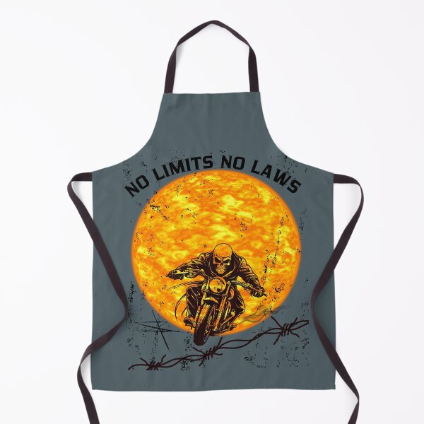 Item preview, No Limits No Laws Retro Motorcycle Rider designed and sold by AhmadAnnaPrints.