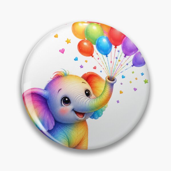 Item preview, Balloon Parade Baby Elephant designed and sold by QuirkNest Studio .