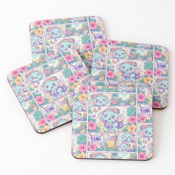 Item preview, Kawaii Elephant Tropical Garden Traveler designed and sold by Magmashup.