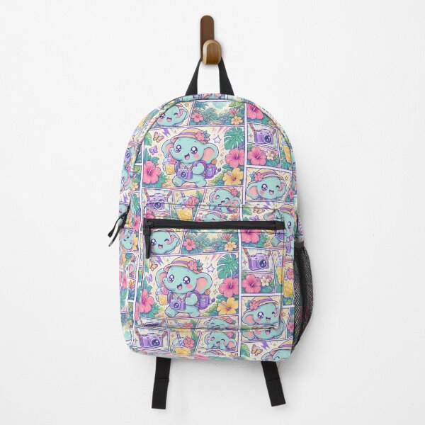 Item preview, Kawaii Elephant Tropical Garden Traveler designed and sold by Gift Phrase Studio.