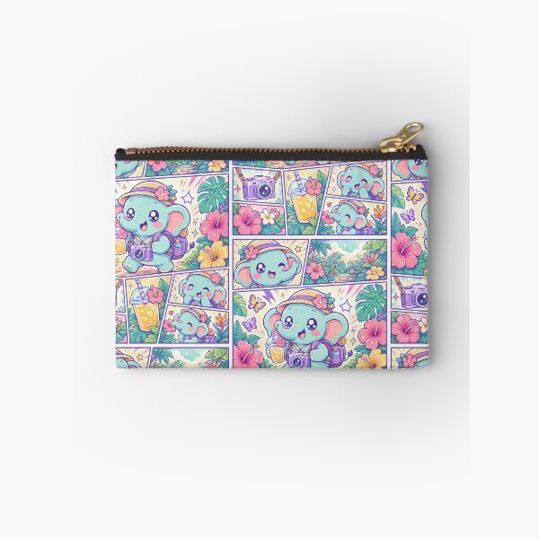 Item preview, Kawaii Elephant Tropical Garden Traveler designed and sold by Gift Phrase Studio.