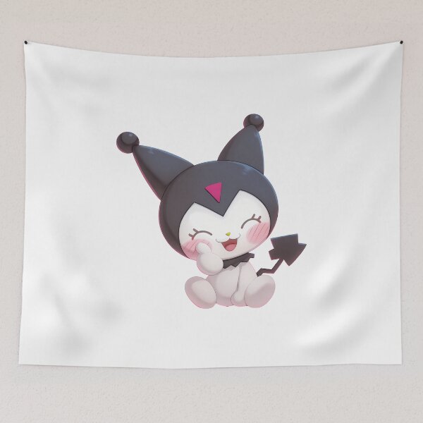 Item preview, Kuromi fanart smiling with arrow pointing right designed and sold by Lilith.3x313 Vault.
