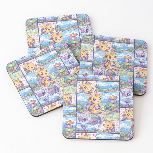 Item preview, Kawaii Giraffe Mountain Overlook Adventure designed and sold by Magmashup.