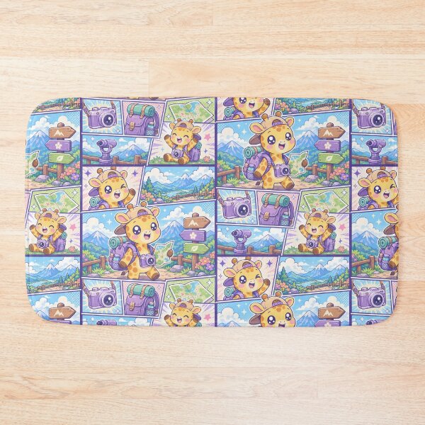 Item preview, Kawaii Giraffe Mountain Overlook Adventure designed and sold by Magmashup.