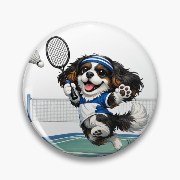 Item preview, Tri Cavalier Playing Badminton designed and sold by SpottyRainbow.