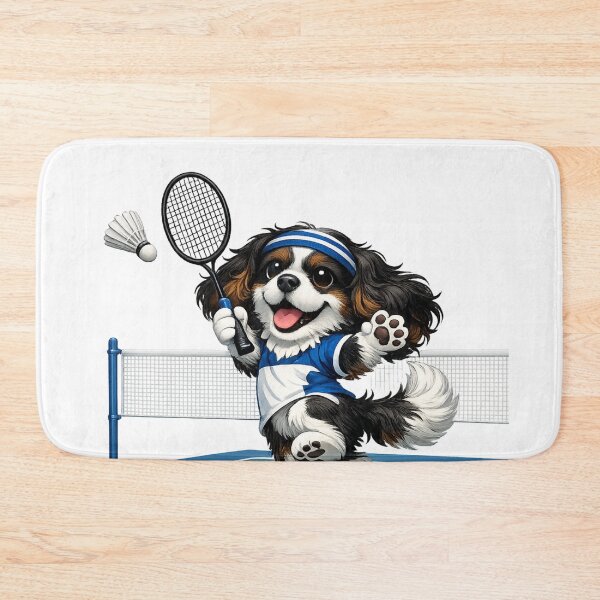 Item preview, Tri Cavalier Playing Badminton designed and sold by SpottyRainbow.