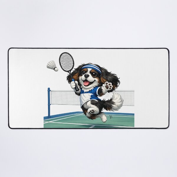 Item preview, Tri Cavalier Playing Badminton designed and sold by SpottyRainbow.