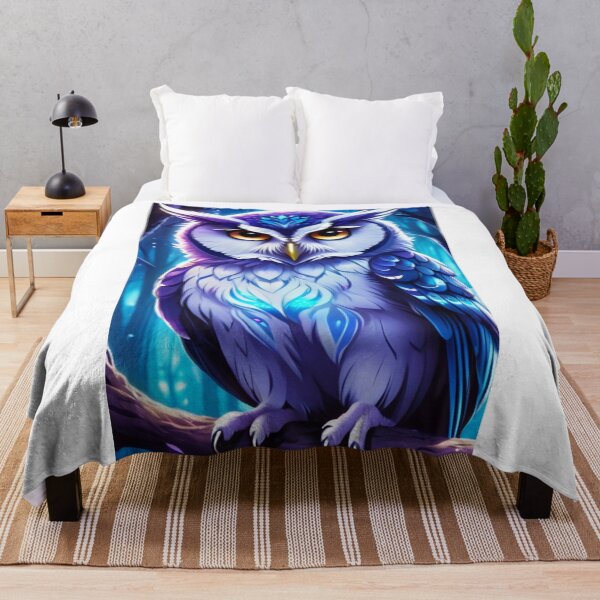 Item preview, Art - Fantastic Owl, Fairytale Digital Illustration designed and sold by World-Pets.