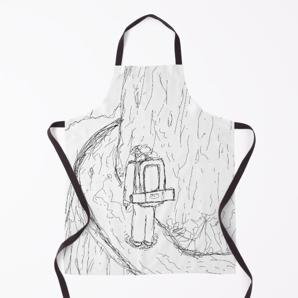 Item preview, The Long Climb Raw Sketch Mountain Hike Burden Art designed and sold by JengPath.