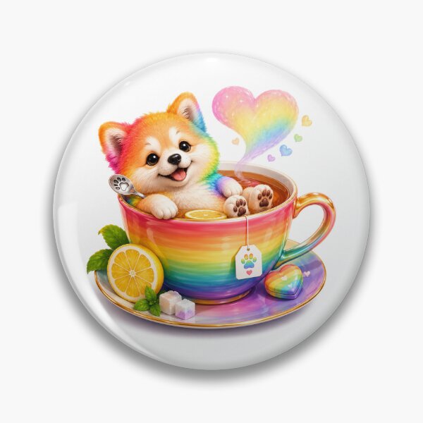 Item preview, Cozy Rainbow Tea Time designed and sold by QuirkNest Studio .