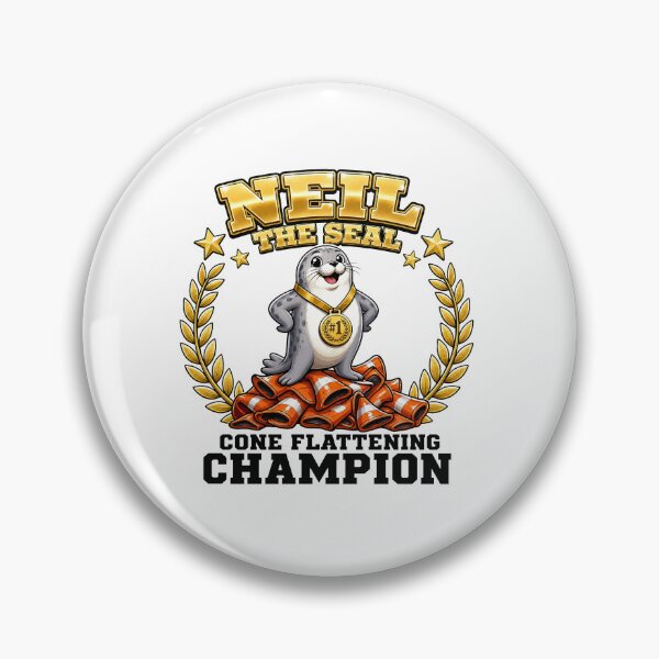 Item preview, Neil the Seal Cone Flattening Champion Funny Trophy Meme Gift designed and sold by Uglyandcute.