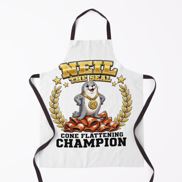 Item preview, Neil the Seal Cone Flattening Champion Funny Trophy Meme Gift designed and sold by Uglyandcute.