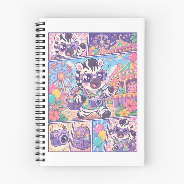 Item preview, Kawaii Zebra Summer Carnival Tourist designed and sold by Gift Phrase Studio.