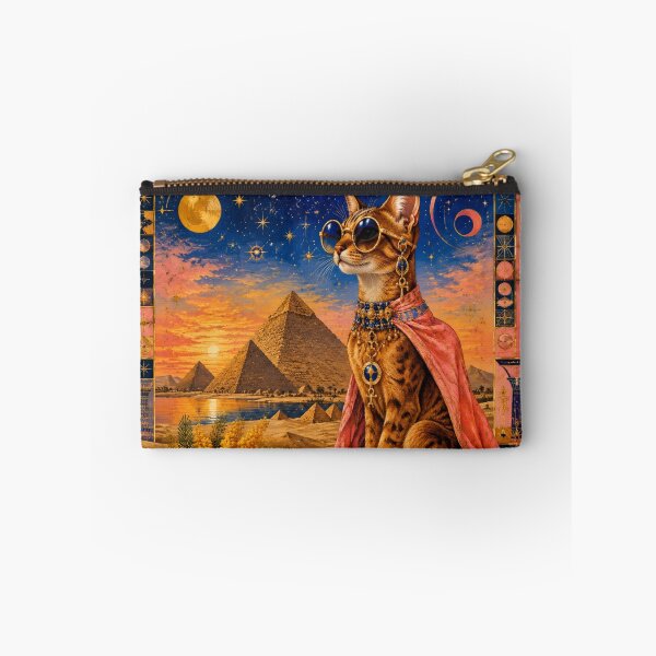Item preview, The Cat Goddess of Egypt - Pyramids and Golden Sunset designed and sold by Natalia-Vlad.