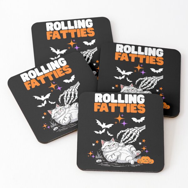 Item preview, Gatos gordos rodando divertidos designed and sold by Rahamkshop.