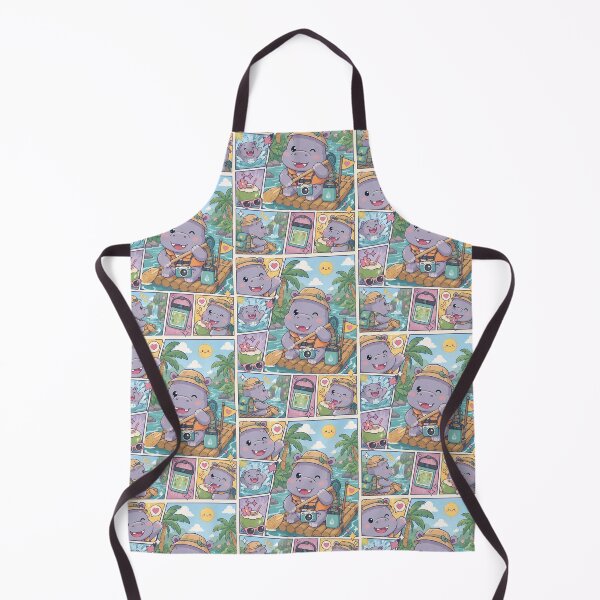 Item preview, Kawaii Hippo Tropical Resort Traveler designed and sold by Magmashup.