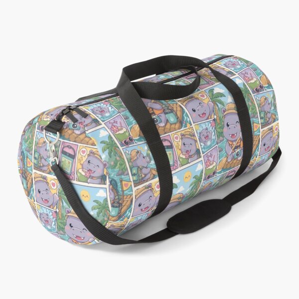 Item preview, Kawaii Hippo Tropical Resort Traveler designed and sold by Gift Phrase Studio.