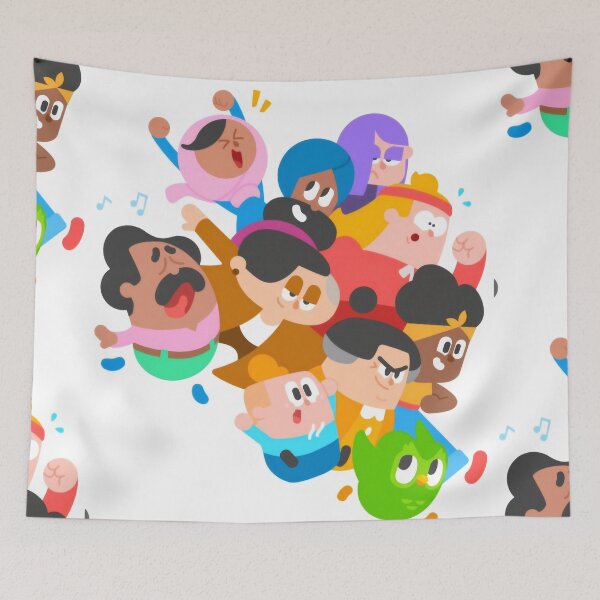 Item preview, Cute Diverse Cartoon Friends Crowd - Funny Learning Community Mascot Sticker designed and sold by Billy Morfo™.