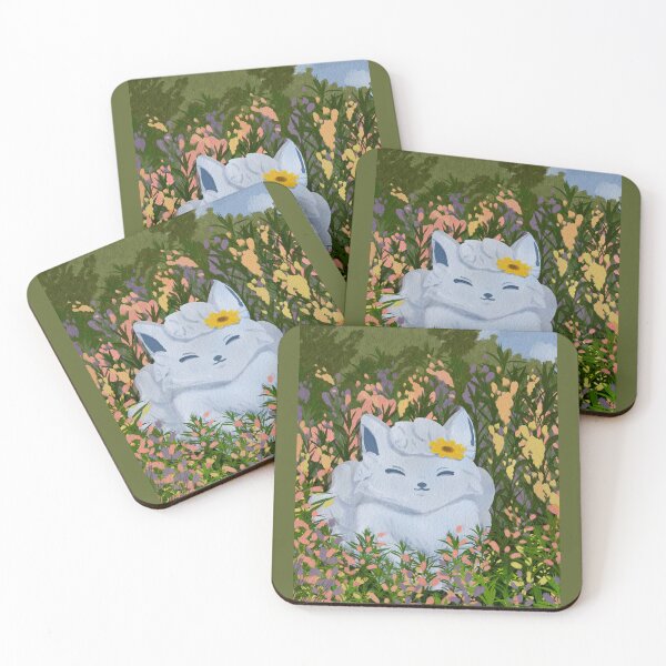 Item preview, Snow fox in spring designed and sold by wakbu.png.