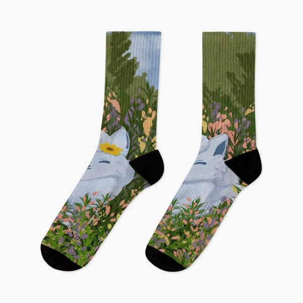Item preview, Snow fox in spring designed and sold by wakbu.png.
