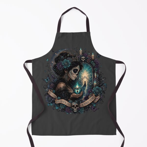 Item preview, Día de los Muertos Golden Halo Calavera Queen designed and sold by MythicCotton.