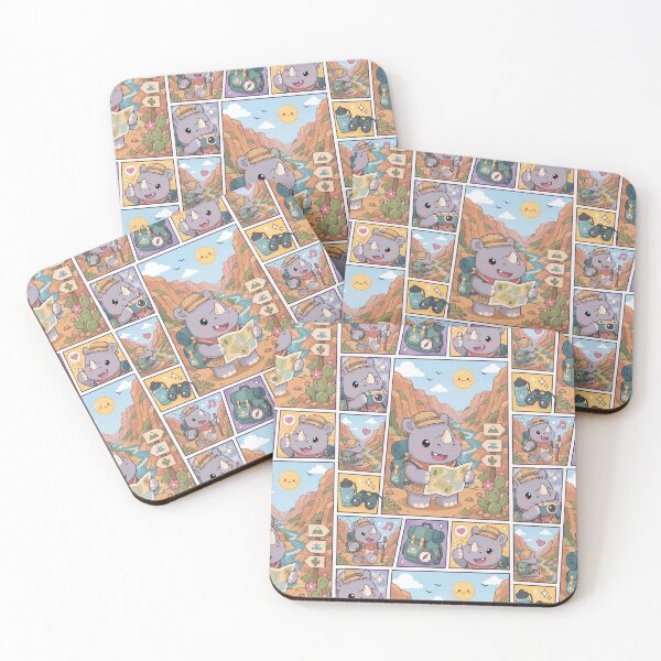 Item preview, Kawaii Rhino Canyon Explorer Adventure designed and sold by Magmashup.