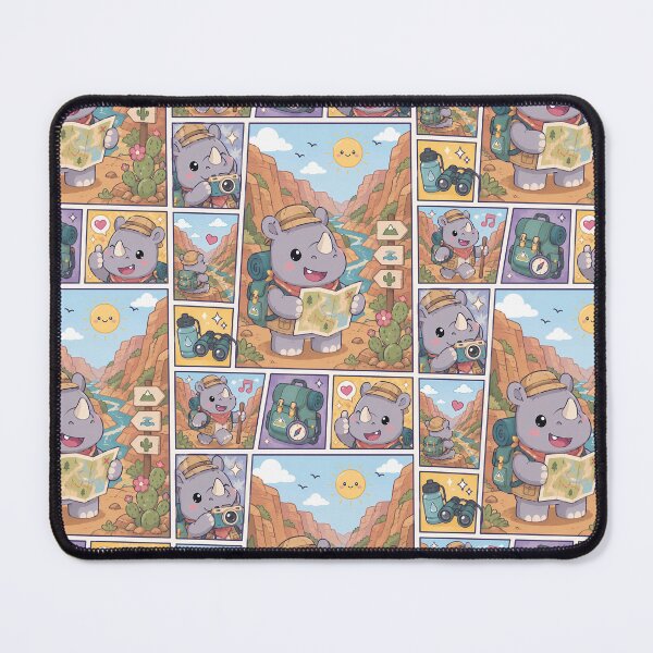 Item preview, Kawaii Rhino Canyon Explorer Adventure designed and sold by Magmashup.