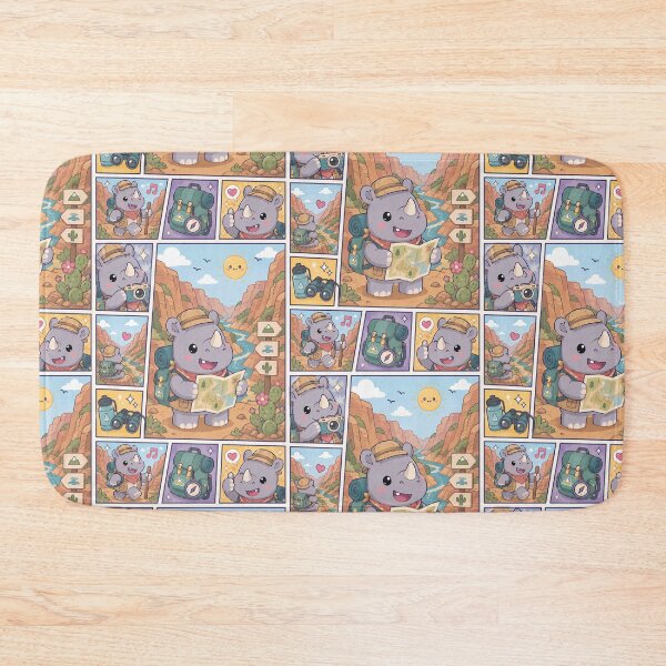 Item preview, Kawaii Rhino Canyon Explorer Adventure designed and sold by Magmashup.