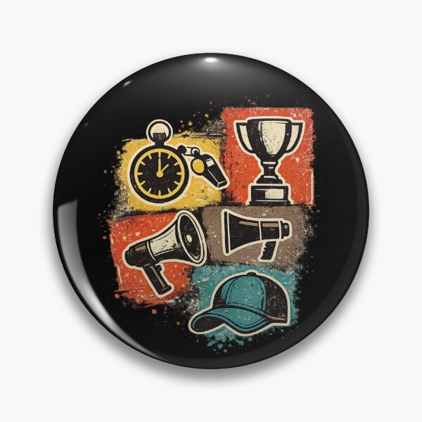 Item preview, Sports Coach Gift Vintage Icon Collage Art designed and sold by Corvoria.