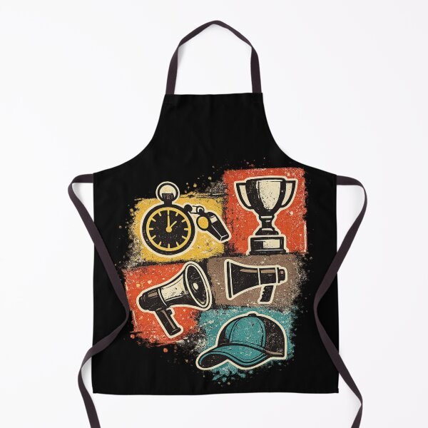 Item preview, Sports Coach Gift Vintage Icon Collage Art designed and sold by Corvoria.