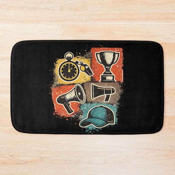 Item preview, Sports Coach Gift Vintage Icon Collage Art designed and sold by Corvoria.