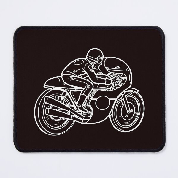 Item preview, Vintage Cafe Racer Motorcycle Illustration designed and sold by ArtPer-design.