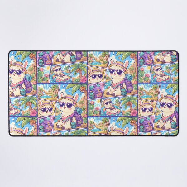 Item preview, Kawaii Llama Oasis Traveler Adventure designed and sold by Gift Phrase Studio.