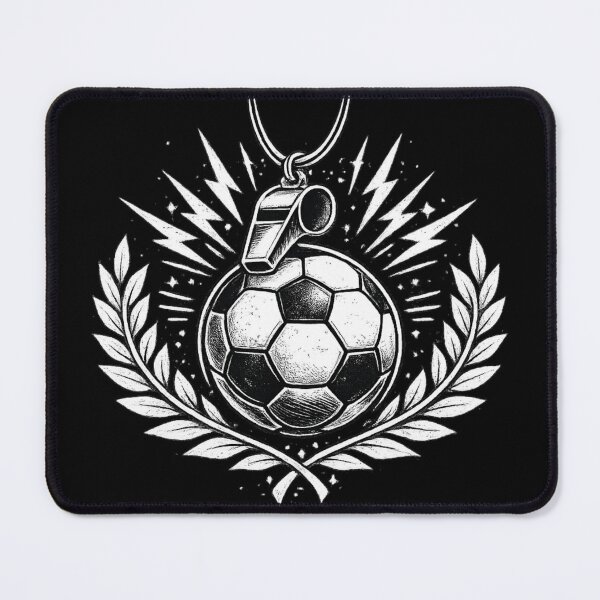 Item preview, Soccer Coach Gift Whistle Ball Vintage Art designed and sold by Corvoria.