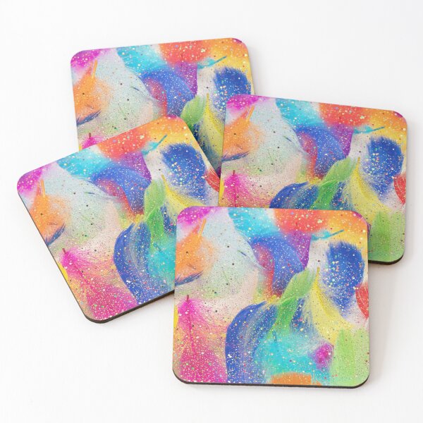 Item preview, Colorful Abstract Splash Pattern designed and sold by behappyandrelax.