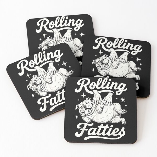 Item preview, Dog Rolling Fatties Funny designed and sold by Rahamkshop.